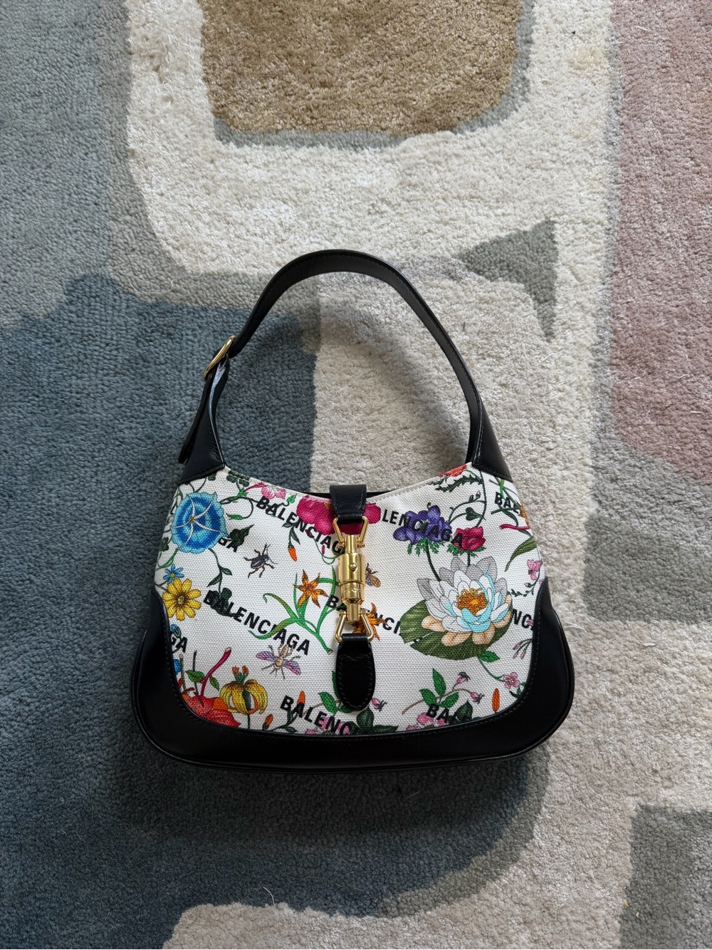 Balenciaga x Gucci hacker project Floral-Print Jackie